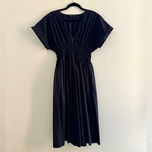 BLACK A LINE DRESS